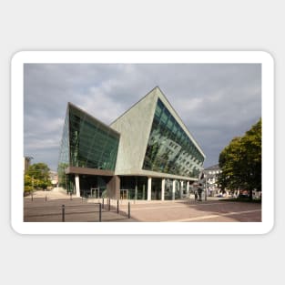 Germany; Darmstadt; Hesse; Glass construction; Convention center; Darmstadtium Sticker